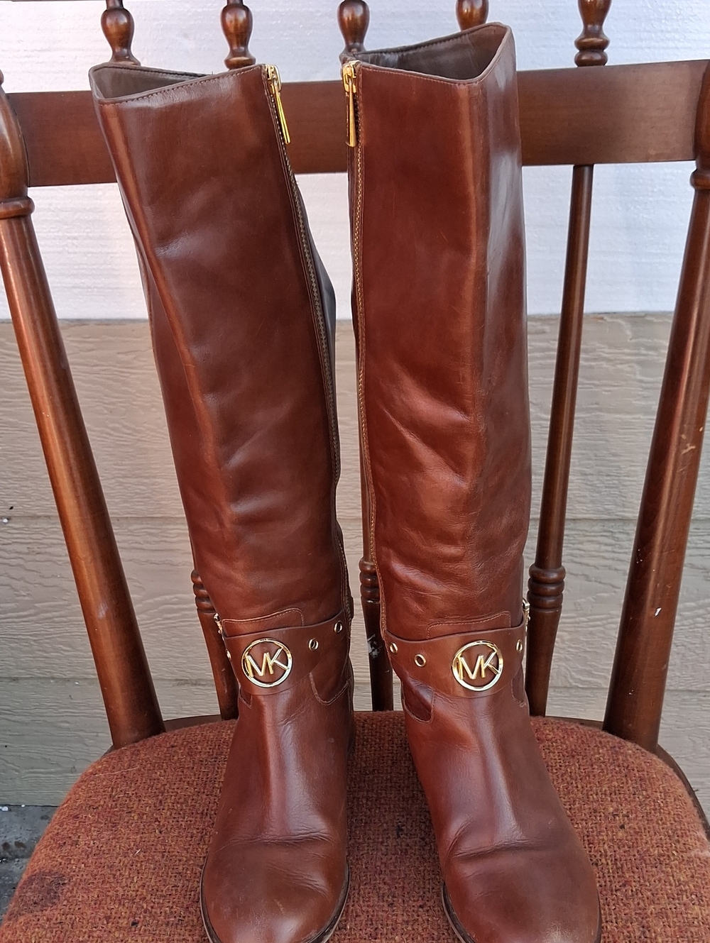 Michael Kors Brown Leather Boots 7